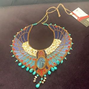 Multi Strand Handmade Seed Bead Statement Necklace